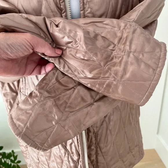 LINDA LUNDSTROM Vintage Reversible Zip Front Quilted Jacket Hip Length Casual - Picture 15 of 16